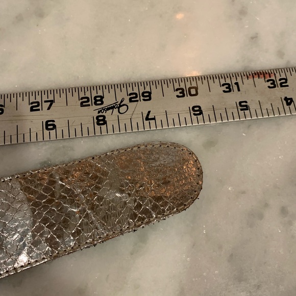 Alden Howard silver color leather belt. - Picture 9 of 10